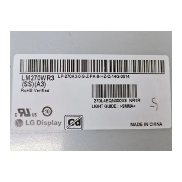 LM270WR3-SSA3 27.0 Inch 4K Lcd Panel Replacement For Computers